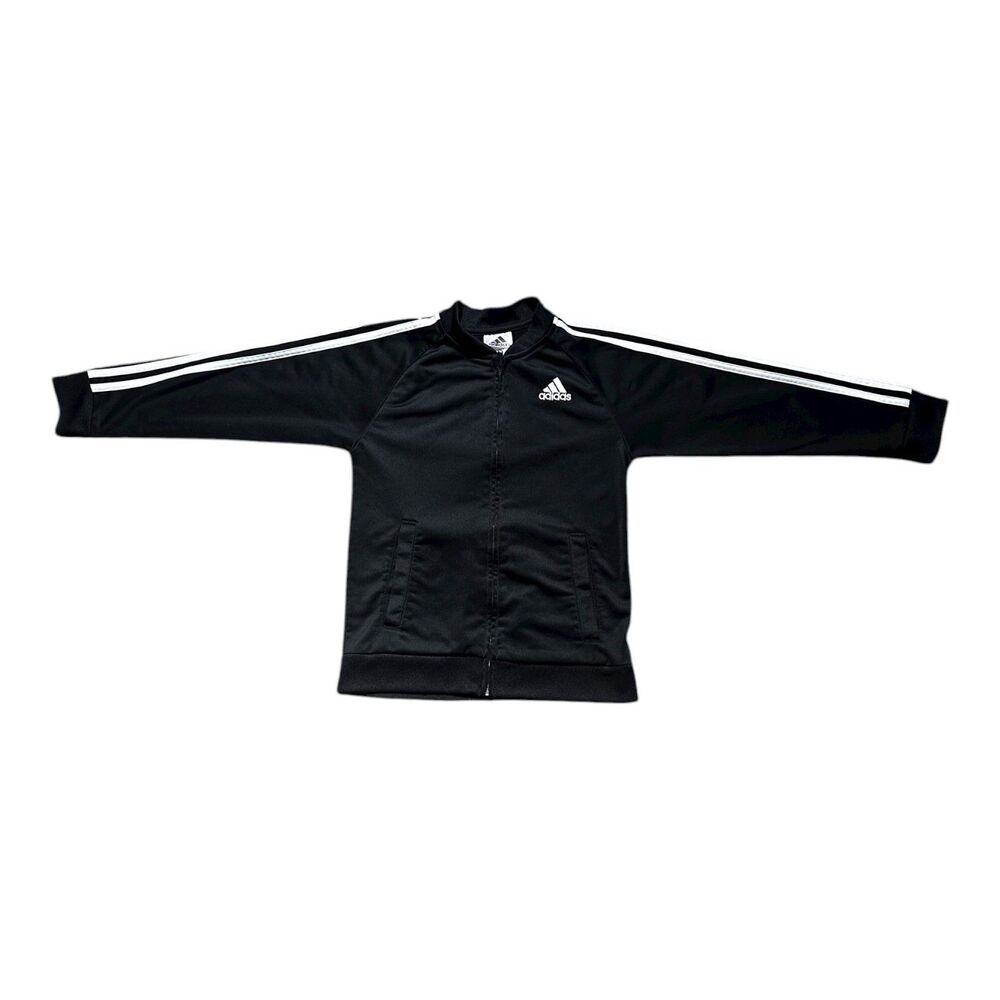 Adidas youth Track Jacket Size 7 Black